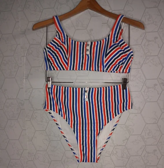 Xhilaration Juniors' Ribbed Bralette Bikini set - Picture 1 of 13